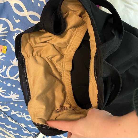 Zella Black Mesh Trim Sweetheart Ruched Neckline Workout Tank Top Size M - Picture 9 of 11